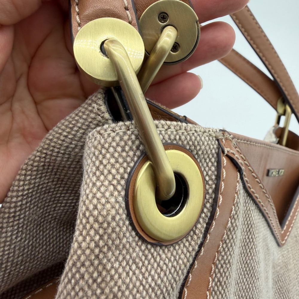 Michael Kors Raven Pocket Shoulder Tote Purse 12x10x4" - Picture 7 of 13